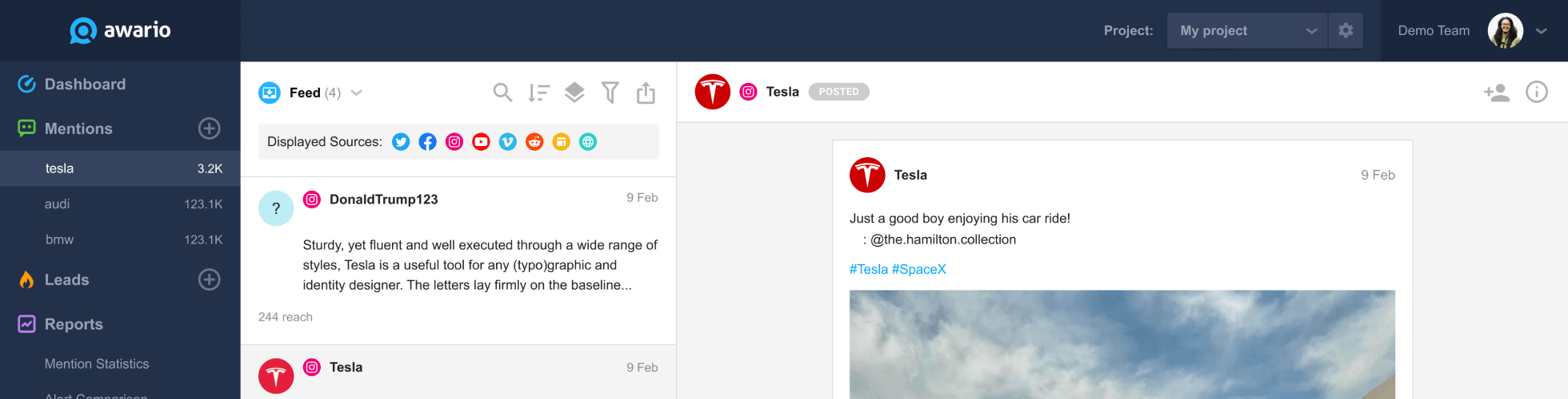 Find out what people say about your brand on Instagram